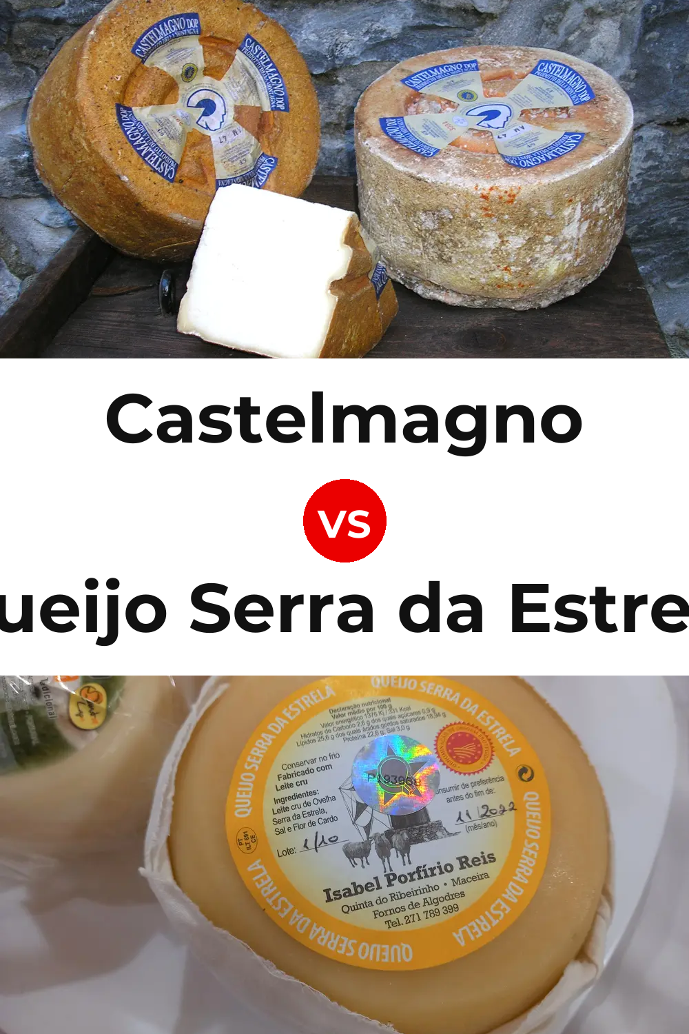 Castelmagno Cheese vs Queijo Serra da Estrela Pinterest comparison