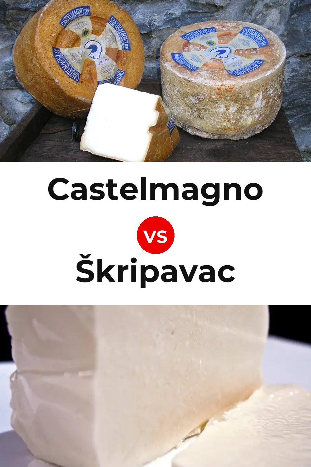 Castelmagno Cheese vs Škripavac Cheese Pinterest comparison