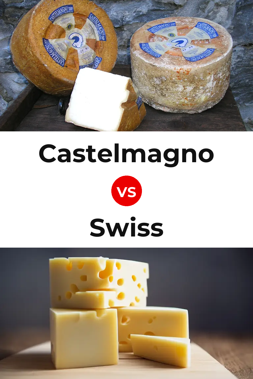 Castelmagno Cheese vs Swiss Cheese Pinterest comparison