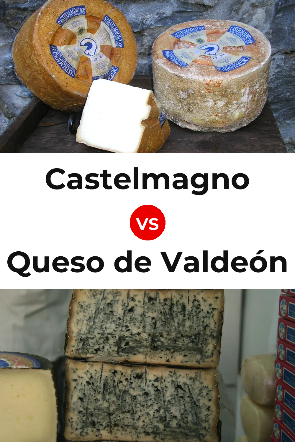 Castelmagno Cheese vs Queso de Valdeón Pinterest comparison