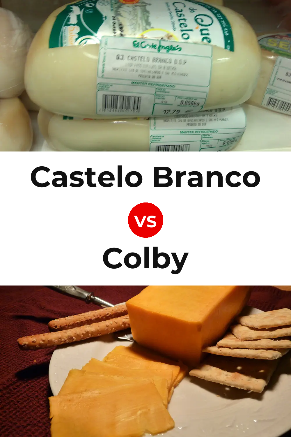 Castelo Branco Cheese vs Colby Cheese Pinterest comparison