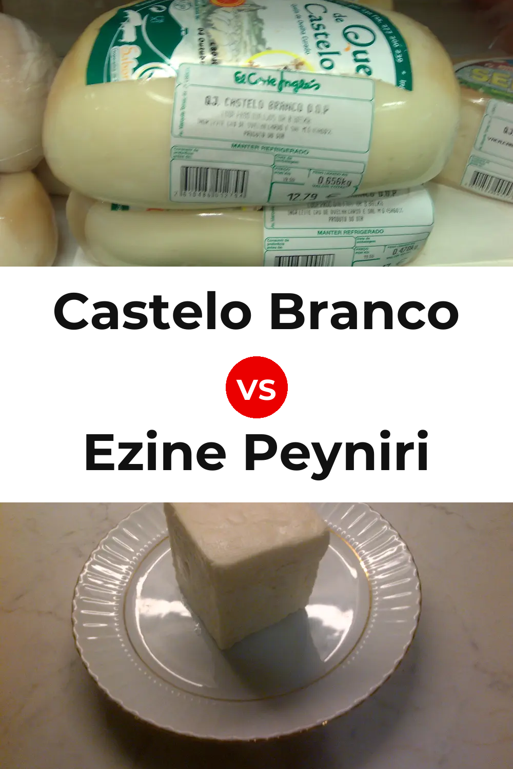 Castelo Branco Cheese vs Ezine Peyniri Cheese Pinterest comparison