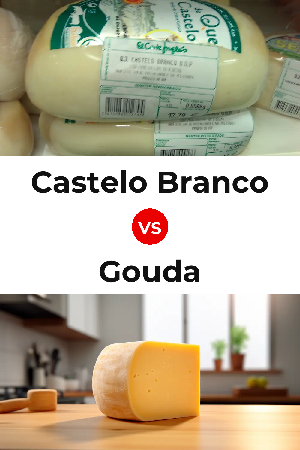 Castelo Branco Cheese vs Gouda Cheese Pinterest comparison
