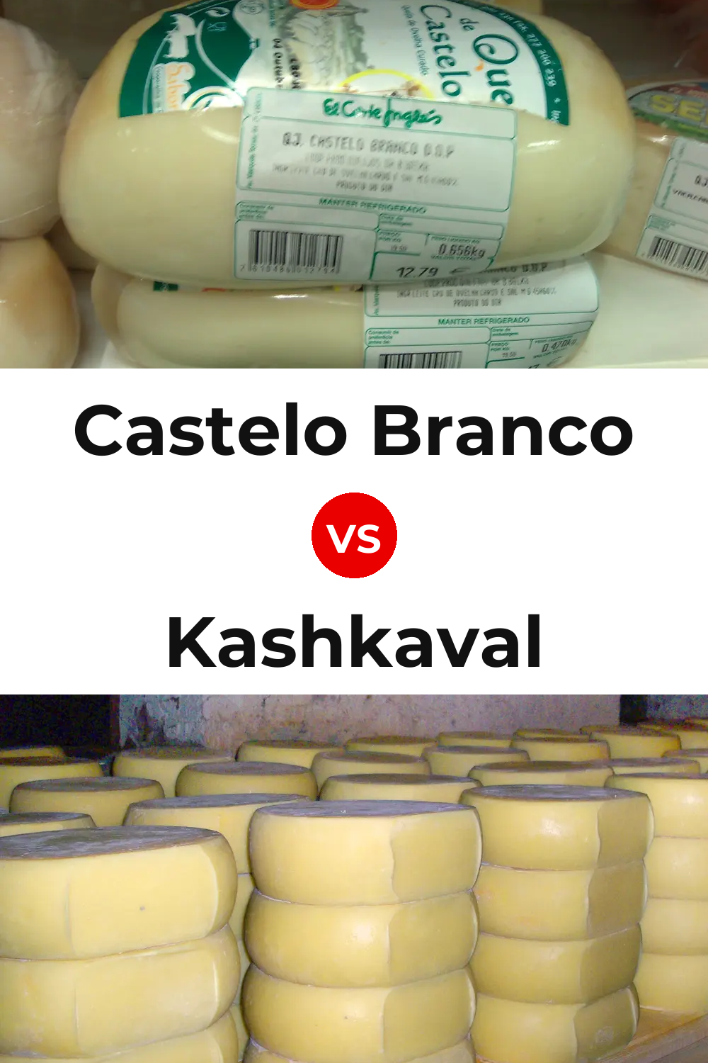 Castelo Branco Cheese vs Kashkaval Cheese Pinterest comparison
