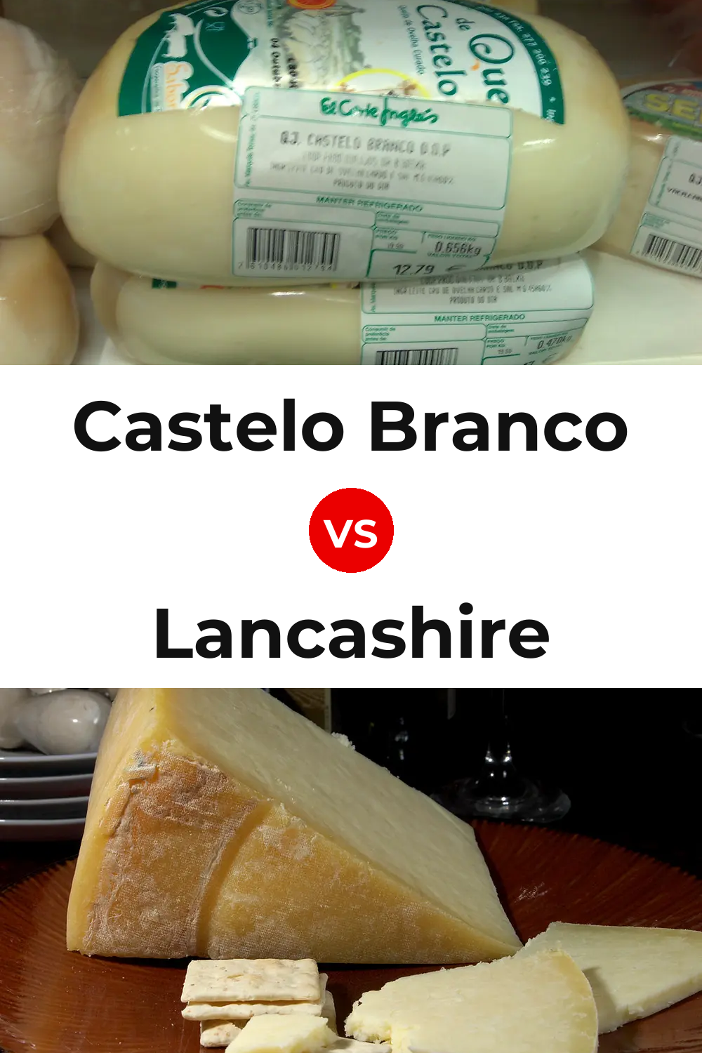 Castelo Branco Cheese vs Lancashire Cheese Pinterest comparison