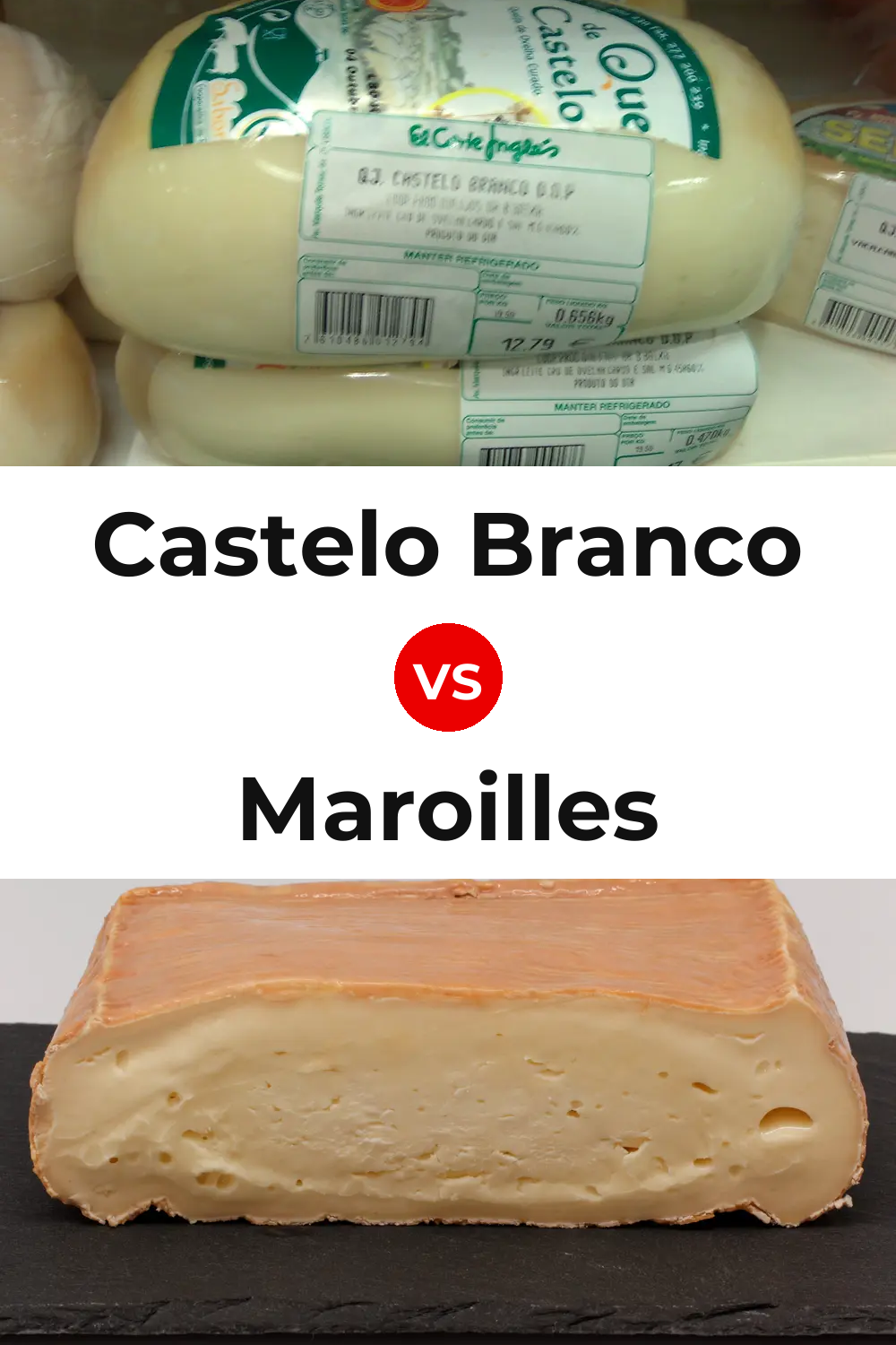 Castelo Branco Cheese vs Maroilles Cheese Pinterest comparison