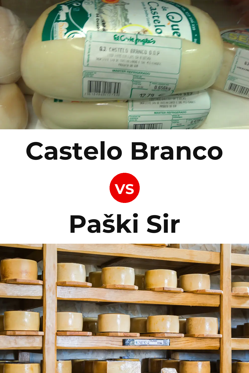 Castelo Branco Cheese vs Paški Sir Cheese Pinterest comparison