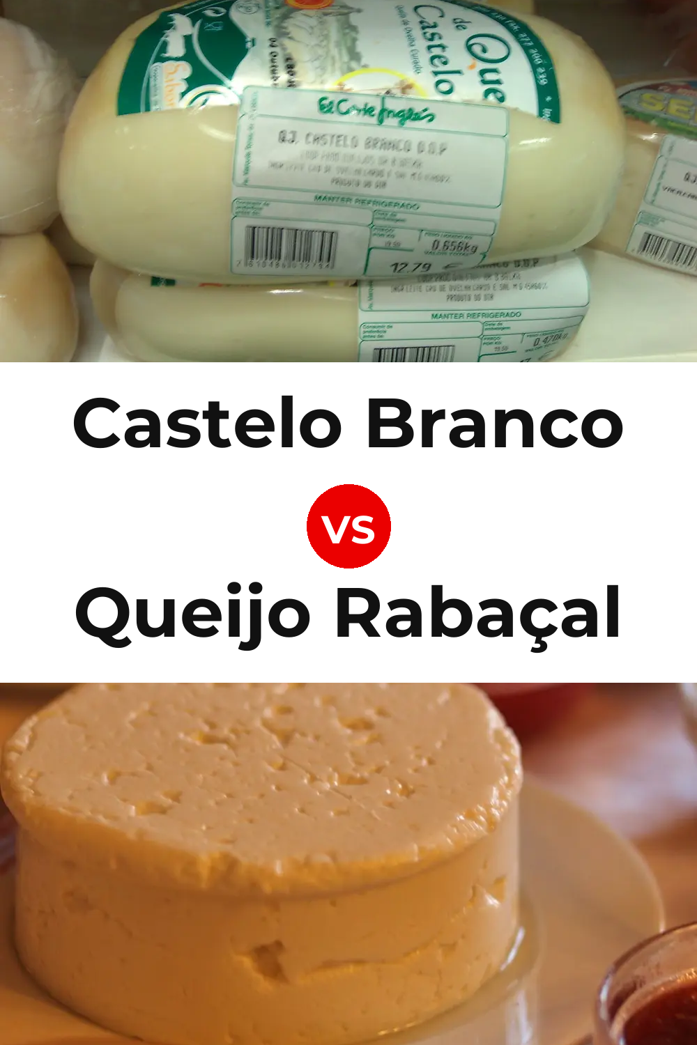 Castelo Branco Cheese vs Queijo Rabaçal Pinterest comparison