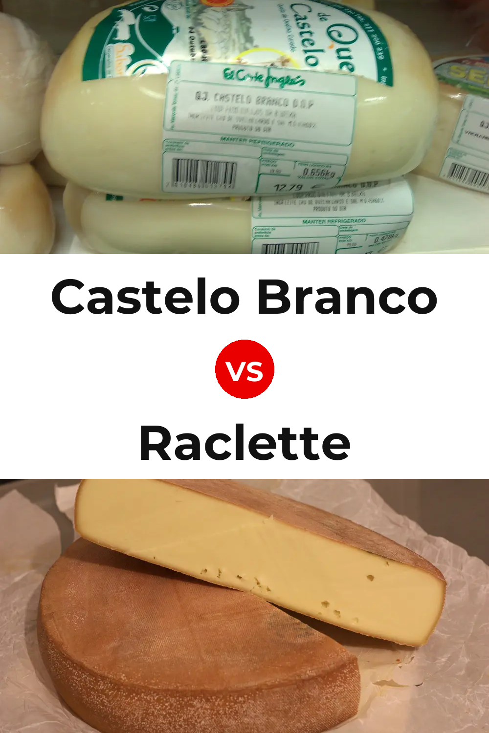 Castelo Branco Cheese vs Raclette Cheese Pinterest comparison