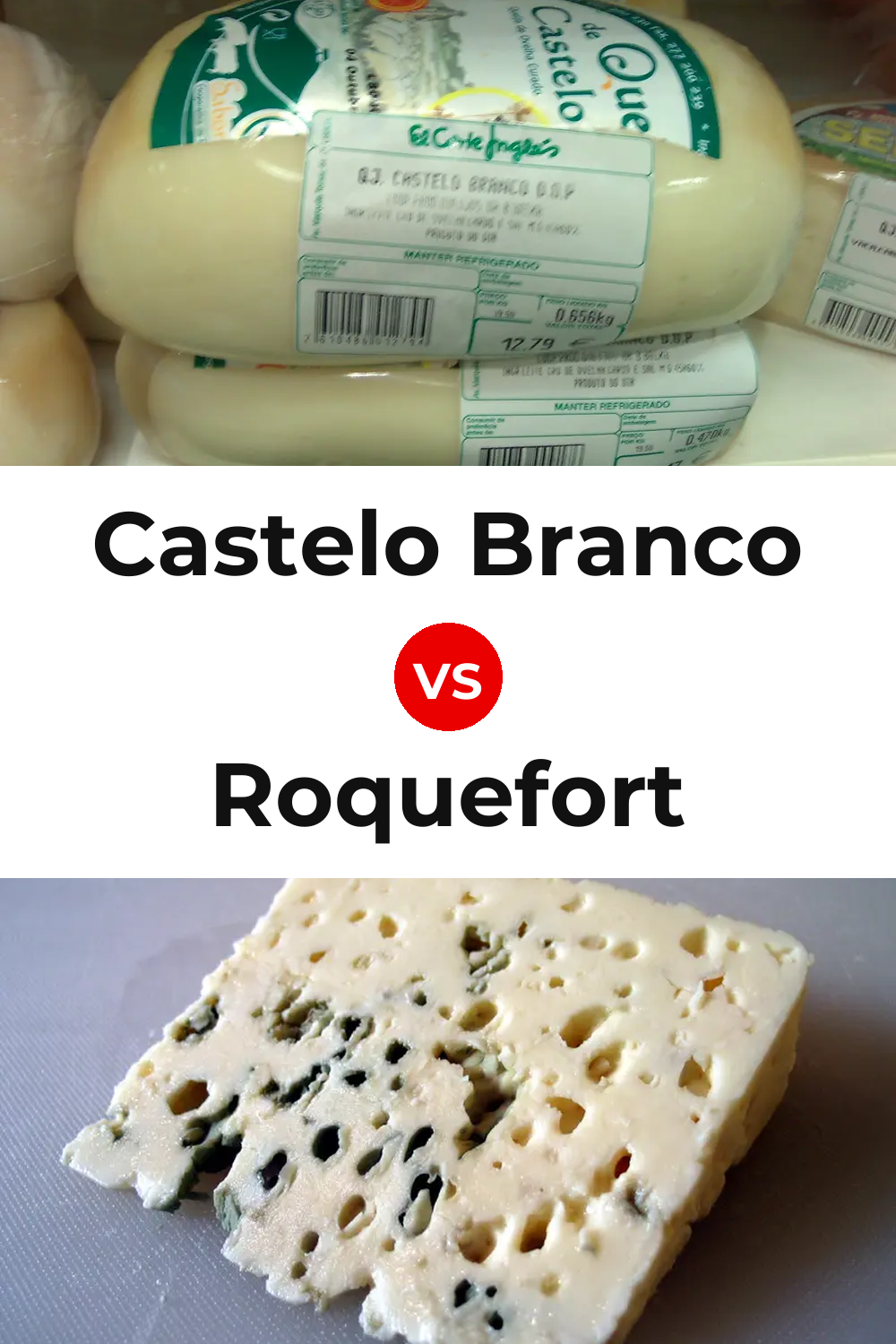 Castelo Branco Cheese vs Roquefort Cheese Pinterest comparison