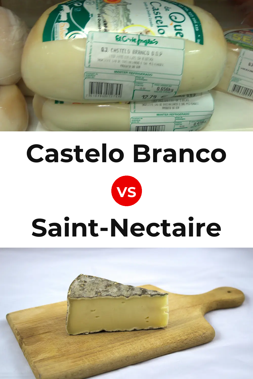 Castelo Branco Cheese vs Saint-Nectaire Cheese Pinterest comparison