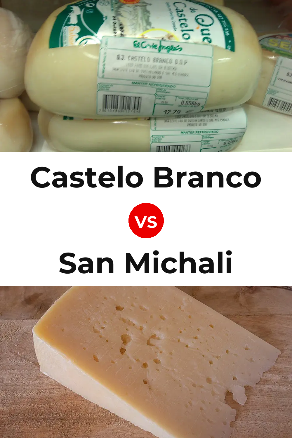 Castelo Branco Cheese vs San Michali Cheese Pinterest comparison