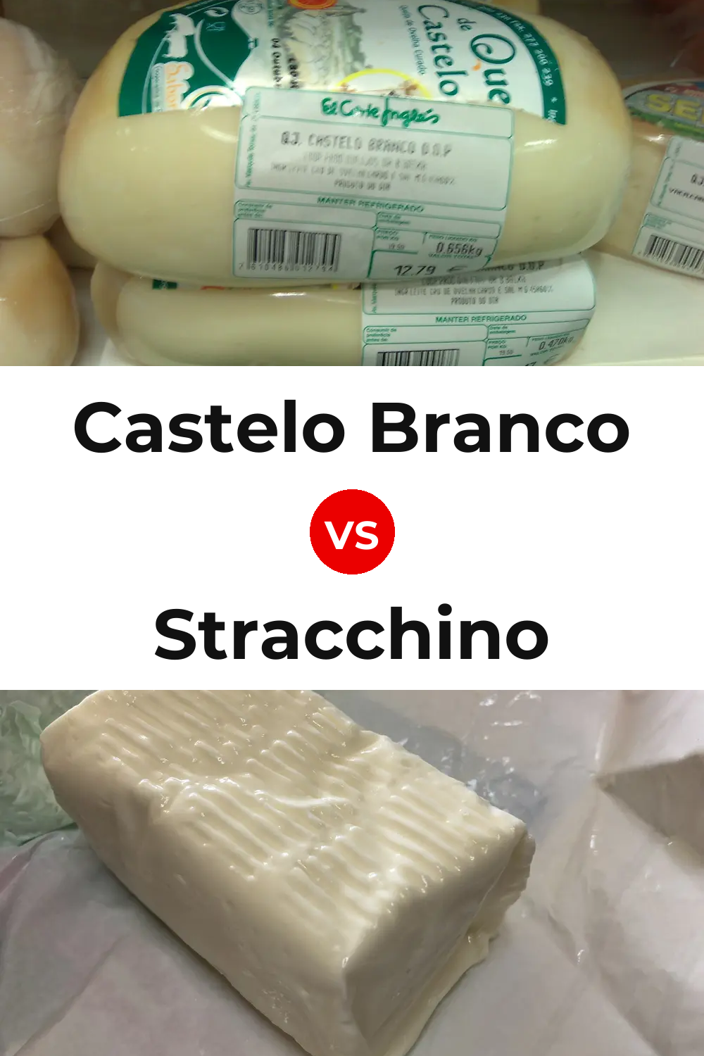 Castelo Branco Cheese vs Stracchino Cheese Pinterest comparison