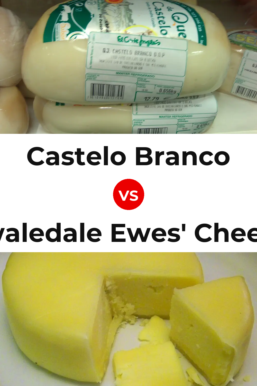 Castelo Branco Cheese vs Swaledale Ewes' Cheese Pinterest comparison
