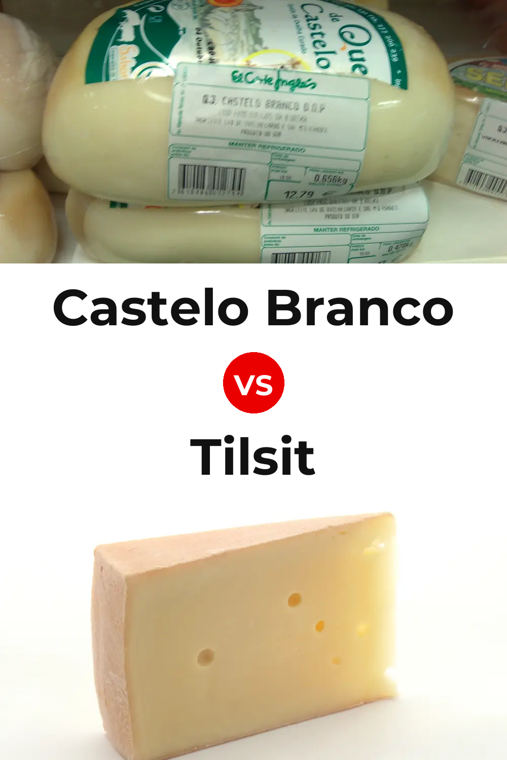 Castelo Branco Cheese vs Tilsit Cheese Pinterest comparison