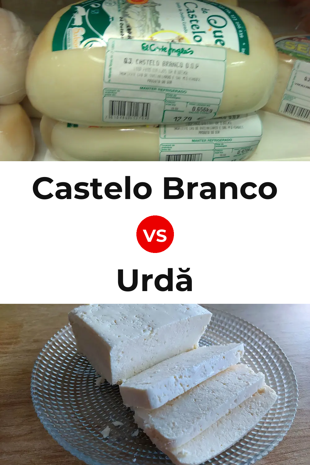 Castelo Branco Cheese vs Urdă Cheese Pinterest comparison
