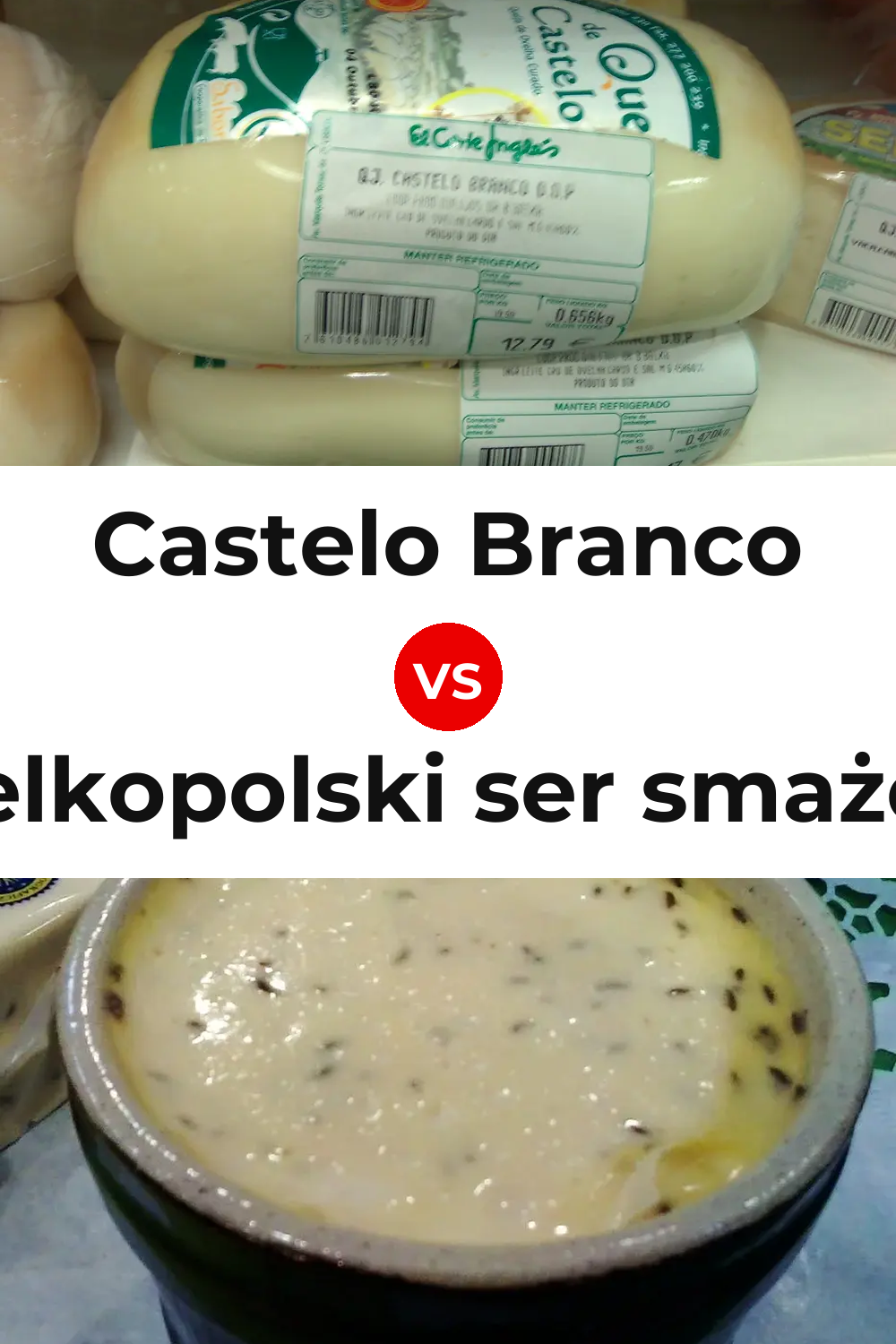 Castelo Branco Cheese vs Wielkopolski ser smażony Cheese Pinterest comparison