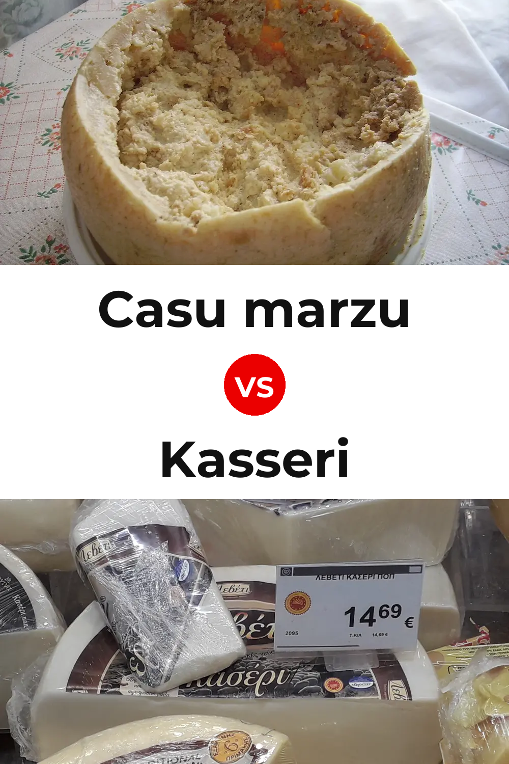 Casu marzu Cheese vs Kasseri Cheese Pinterest comparison
