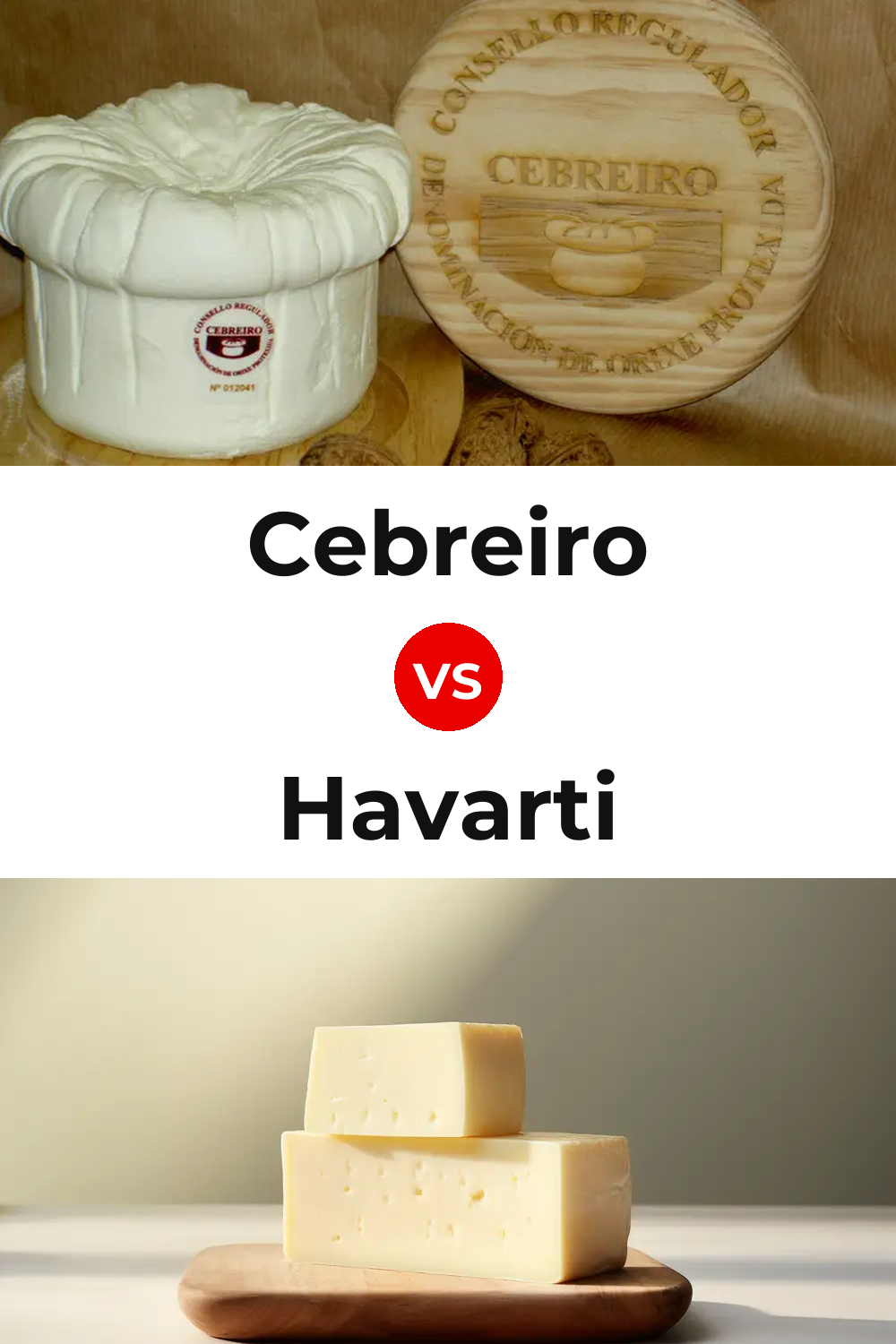 Cebreiro Cheese vs Havarti Cheese Pinterest comparison