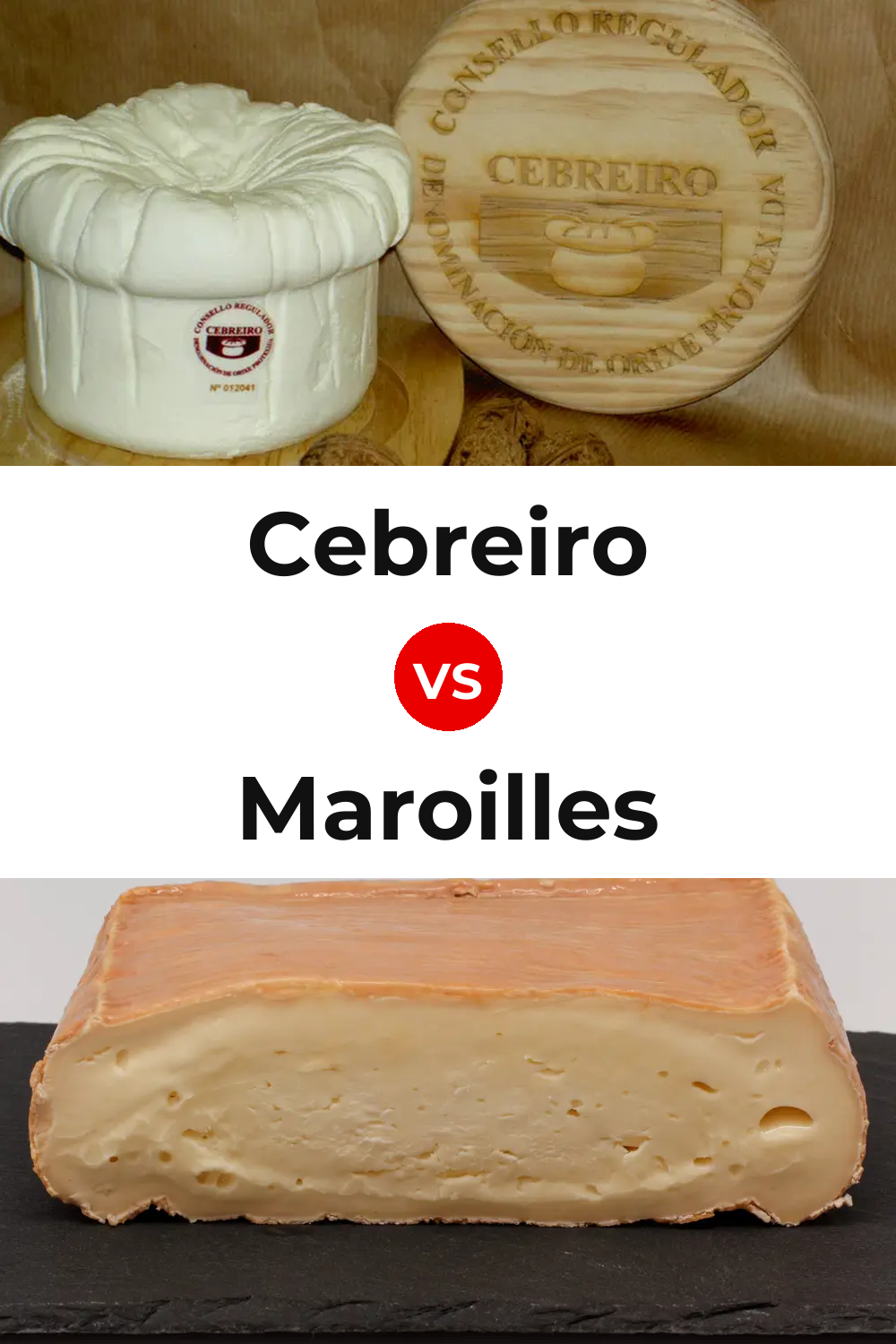 Cebreiro Cheese vs Maroilles Cheese Pinterest comparison