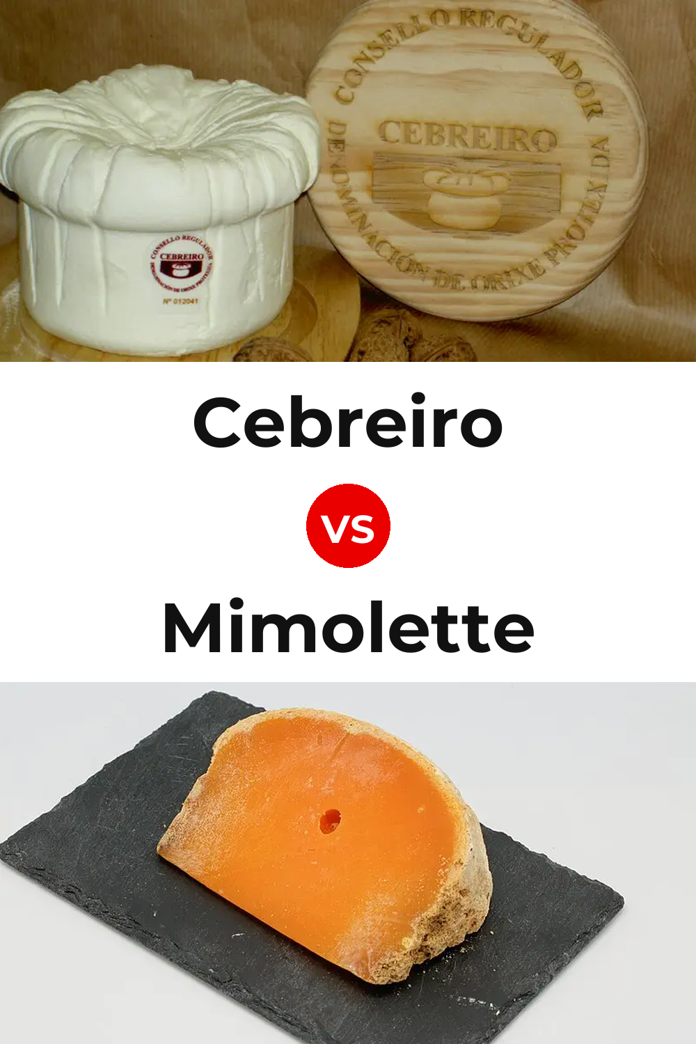 Cebreiro Cheese vs Mimolette Cheese Pinterest comparison