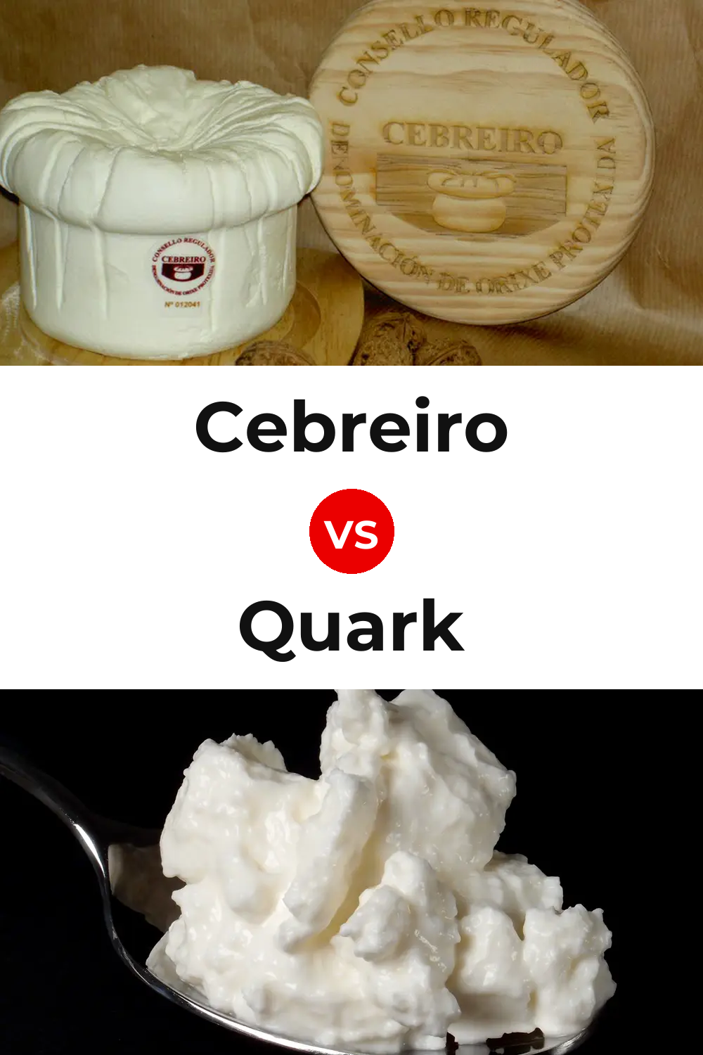 Cebreiro Cheese vs Quark Cheese Pinterest comparison