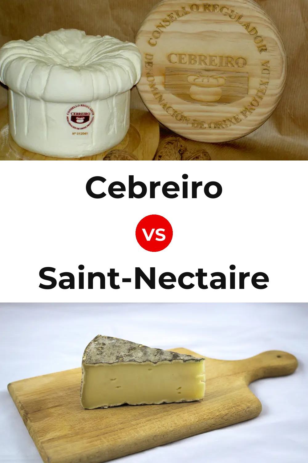 Cebreiro Cheese vs Saint-Nectaire Cheese Pinterest comparison