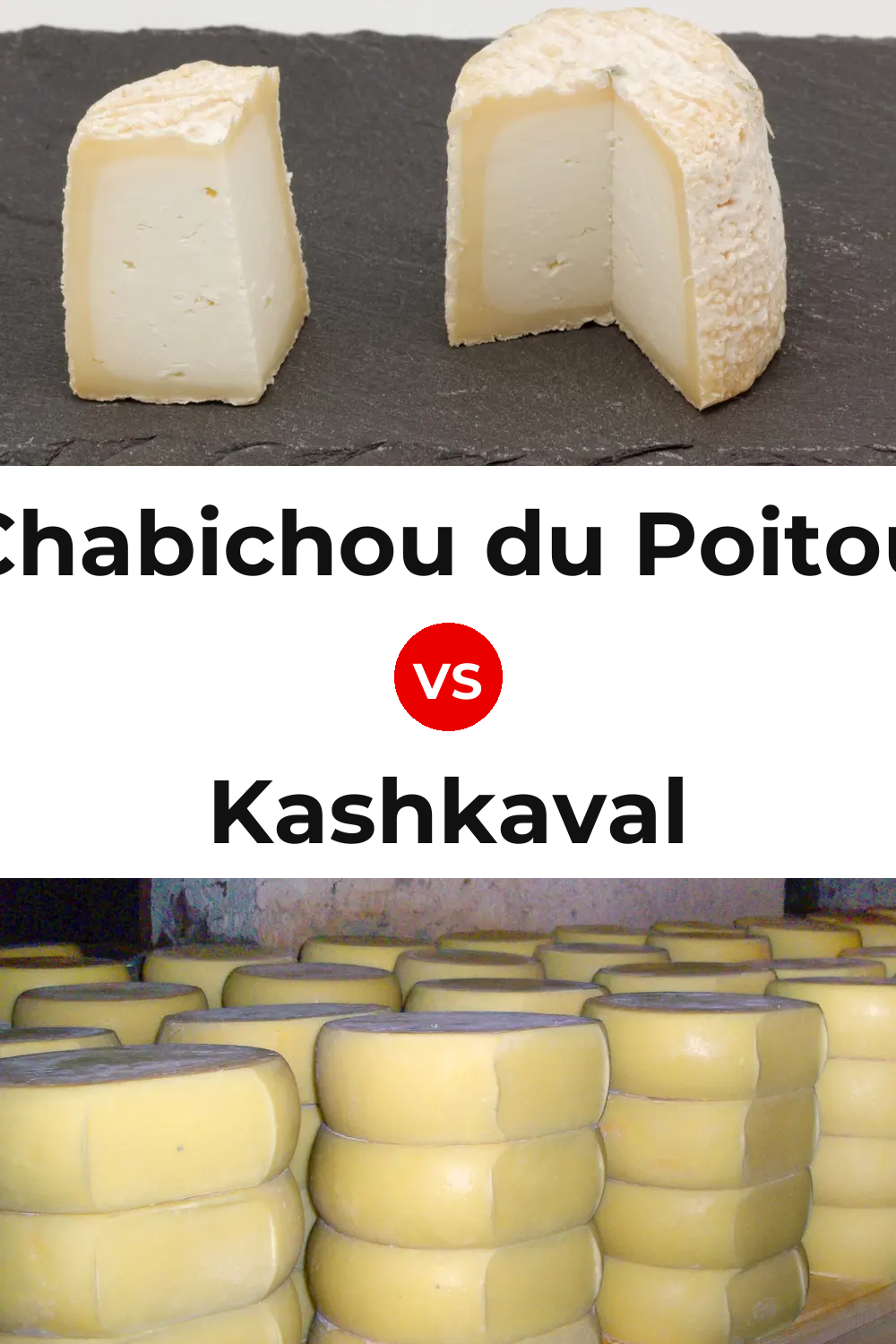 Chabichou du Poitou Cheese vs Kashkaval Cheese Pinterest comparison