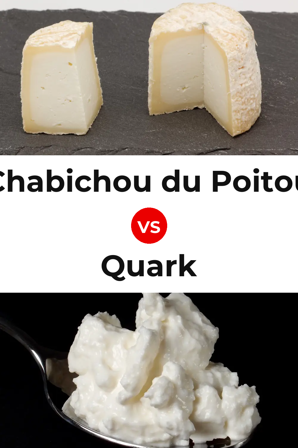 Chabichou du Poitou Cheese vs Quark Cheese Pinterest comparison