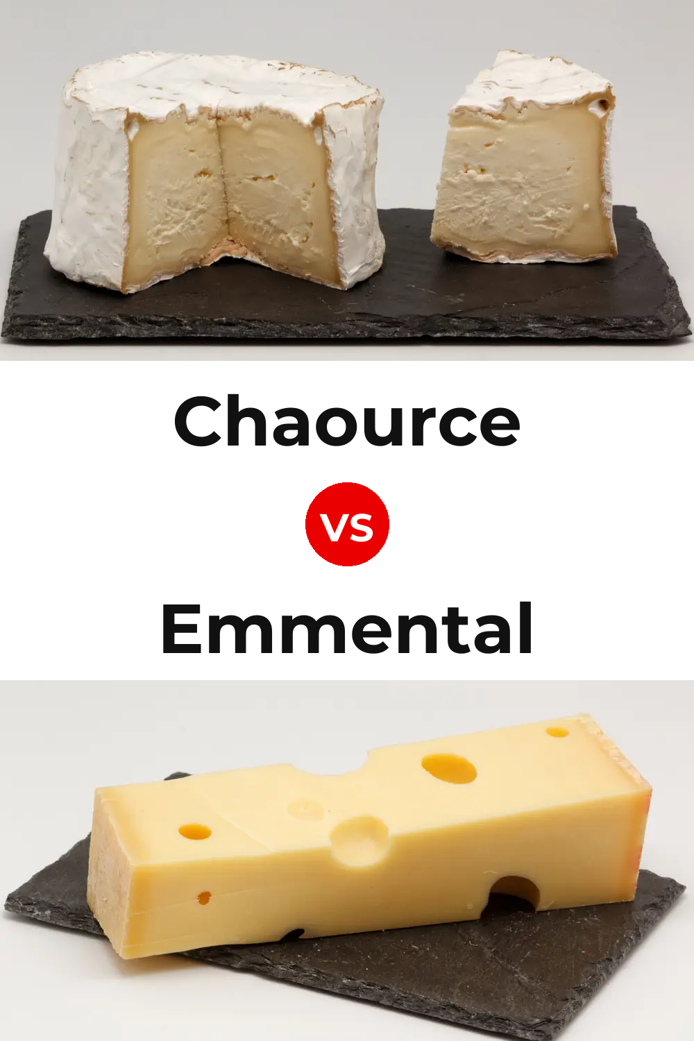 Chaource Cheese vs Emmental Cheese Pinterest comparison