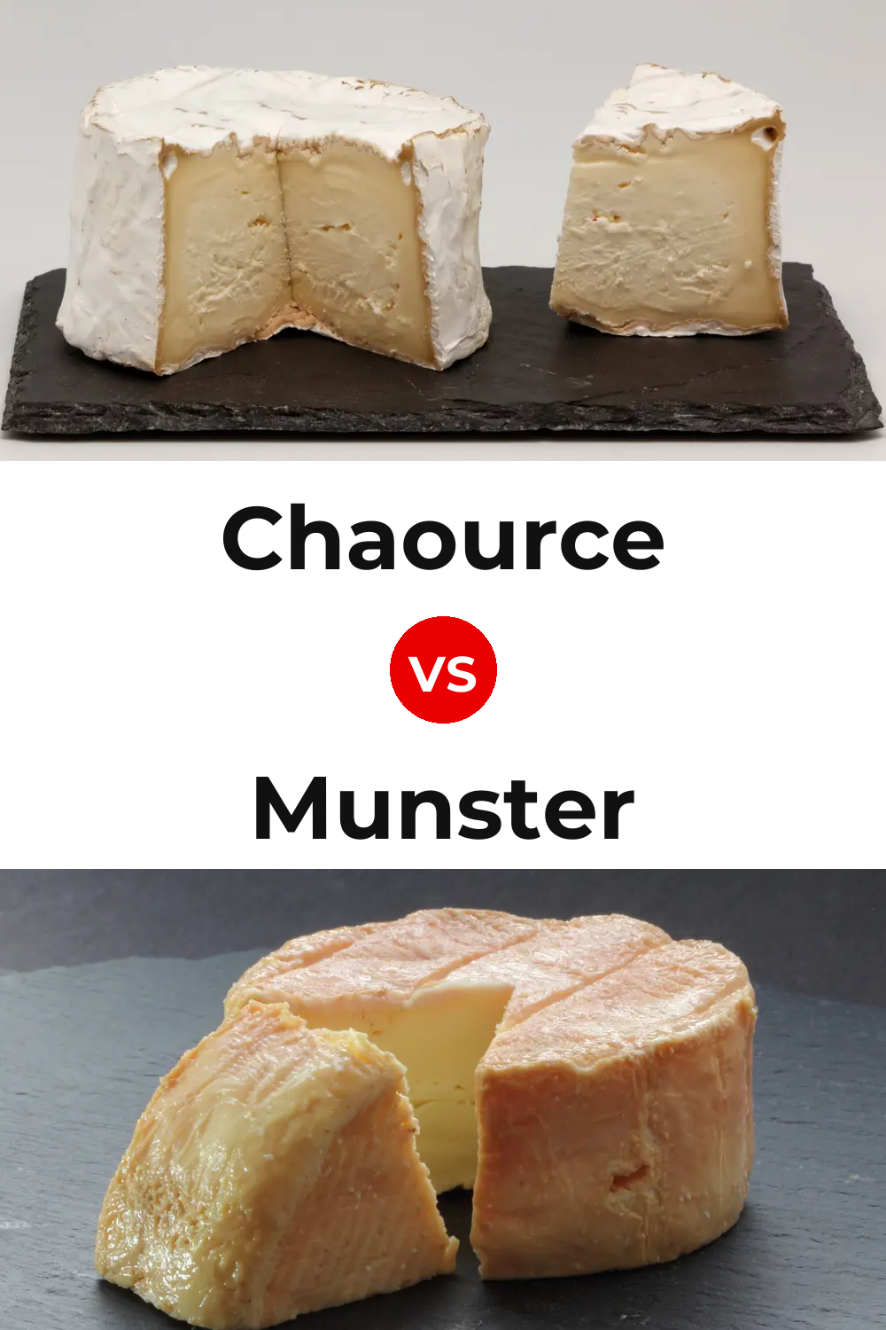 Chaource Cheese vs Munster Cheese Pinterest comparison