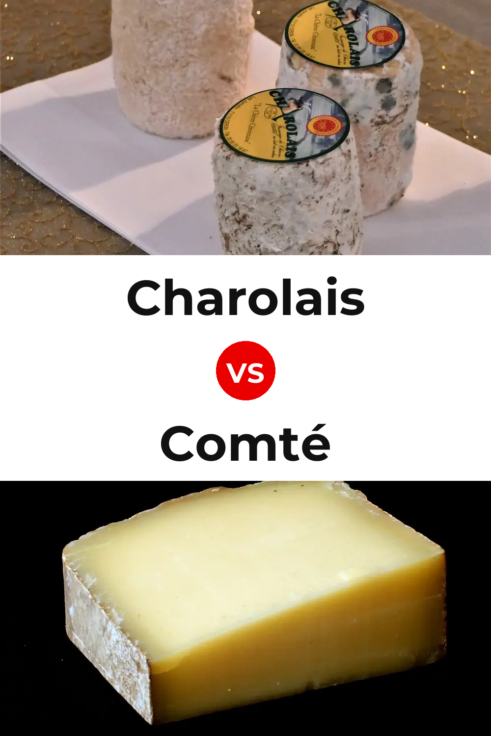 Charolais Cheese vs Comté Cheese Pinterest comparison