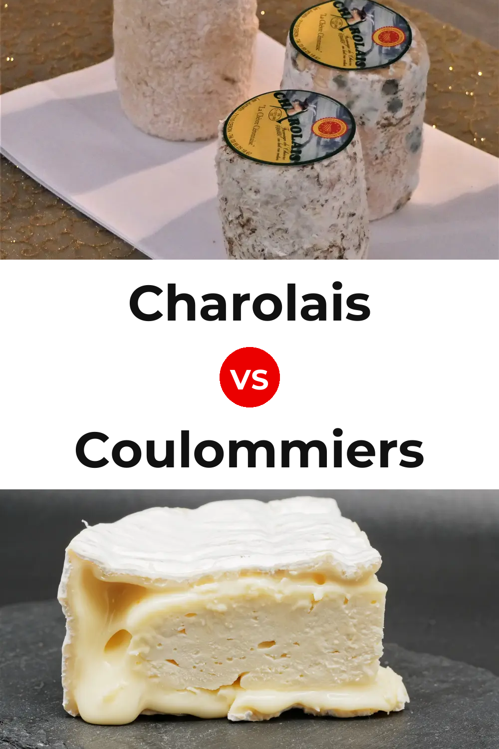 Charolais Cheese vs Coulommiers Cheese Pinterest comparison