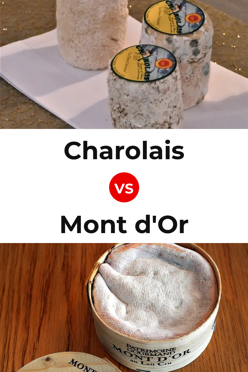 Charolais Cheese vs Mont d'Or Cheese Pinterest comparison