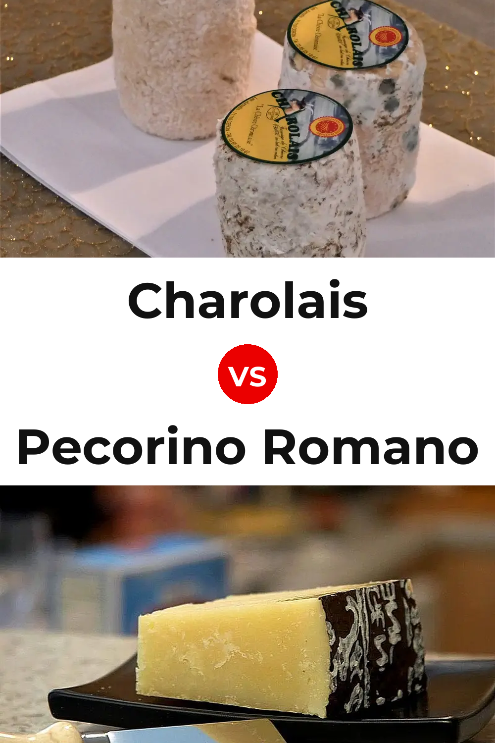 Charolais Cheese vs Pecorino Romano Cheese Pinterest comparison