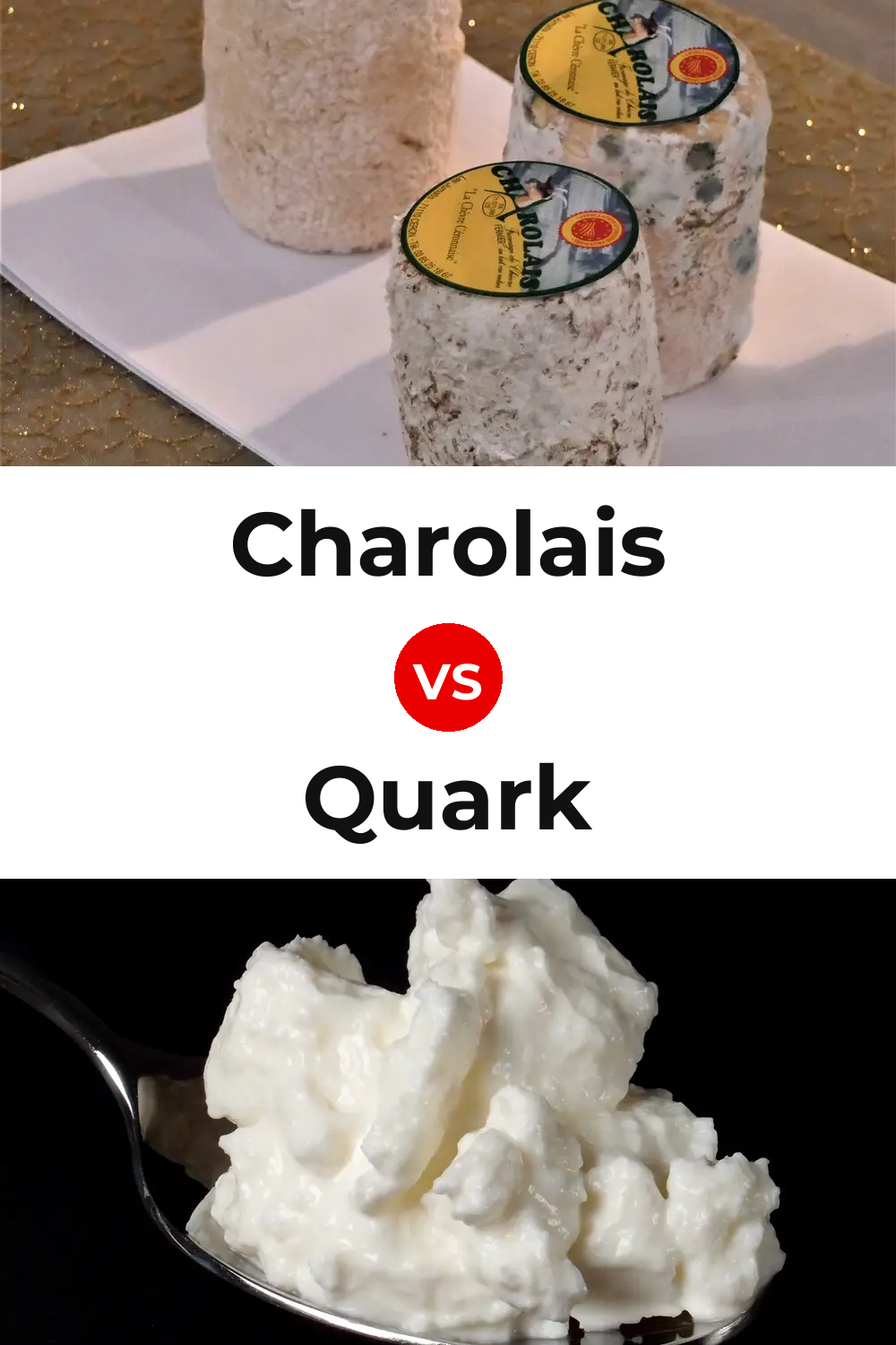 Charolais Cheese vs Quark Cheese Pinterest comparison