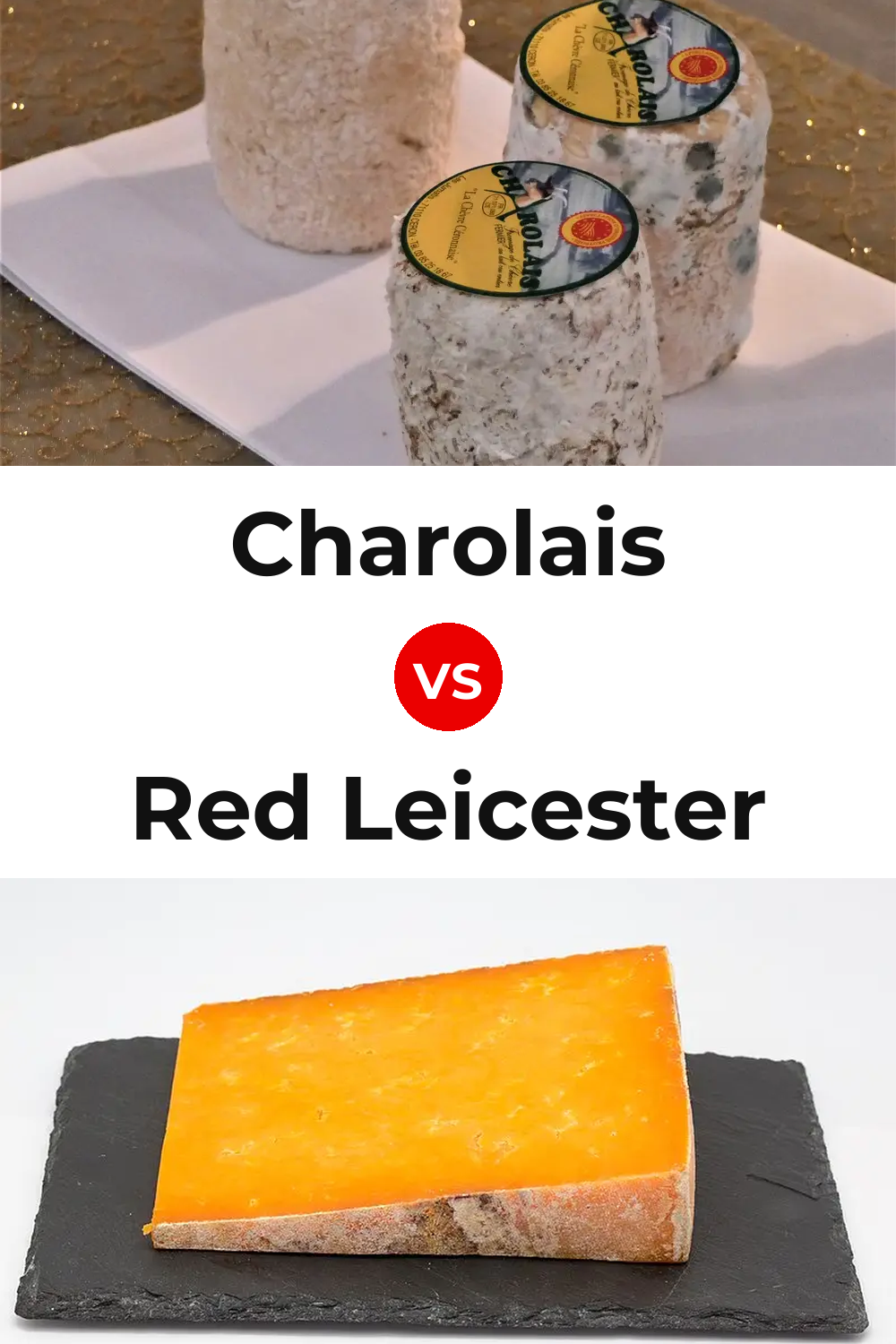 Charolais Cheese vs Red Leicester Cheese Pinterest comparison