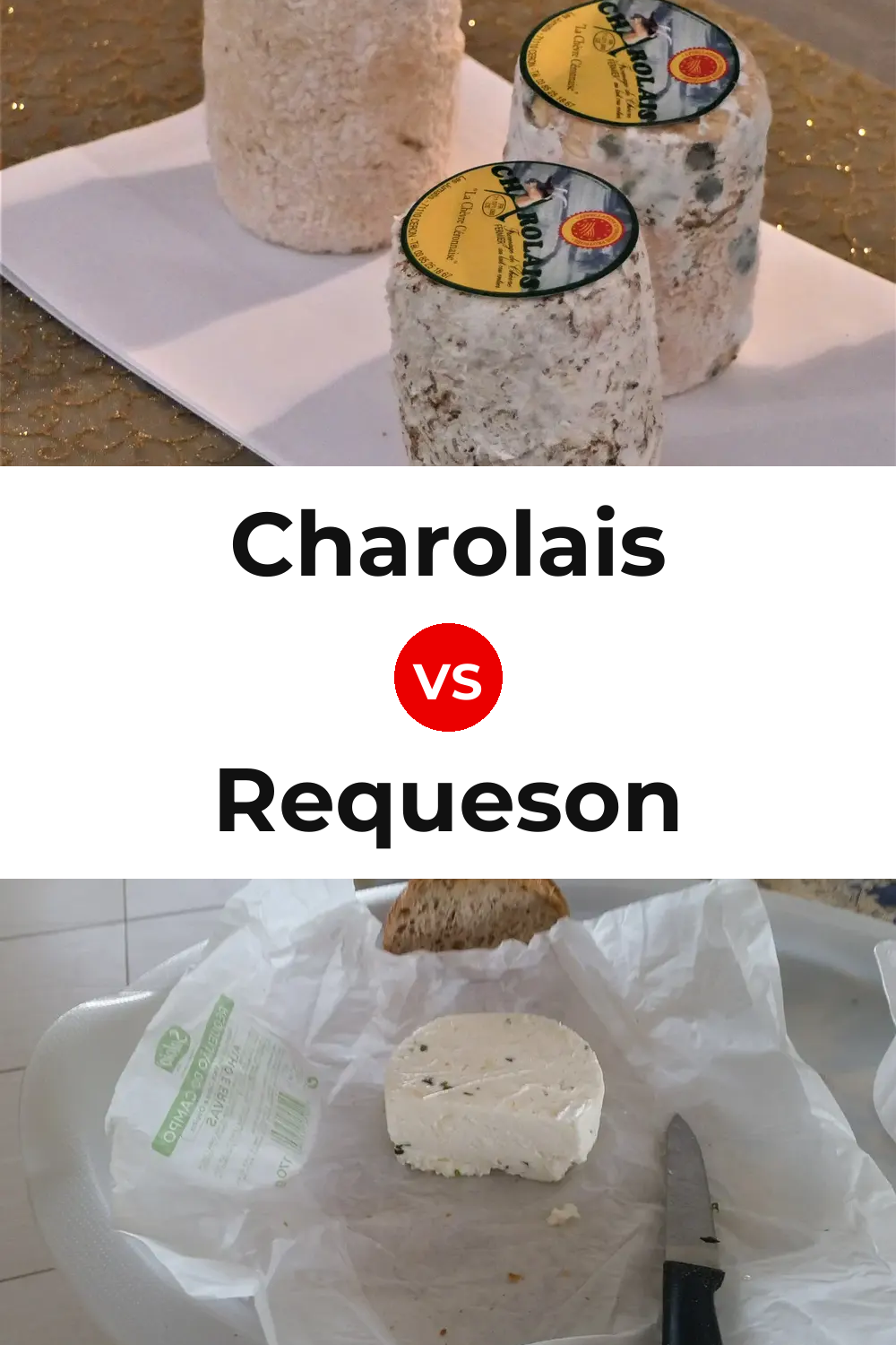 Charolais Cheese vs Requeson Pinterest comparison