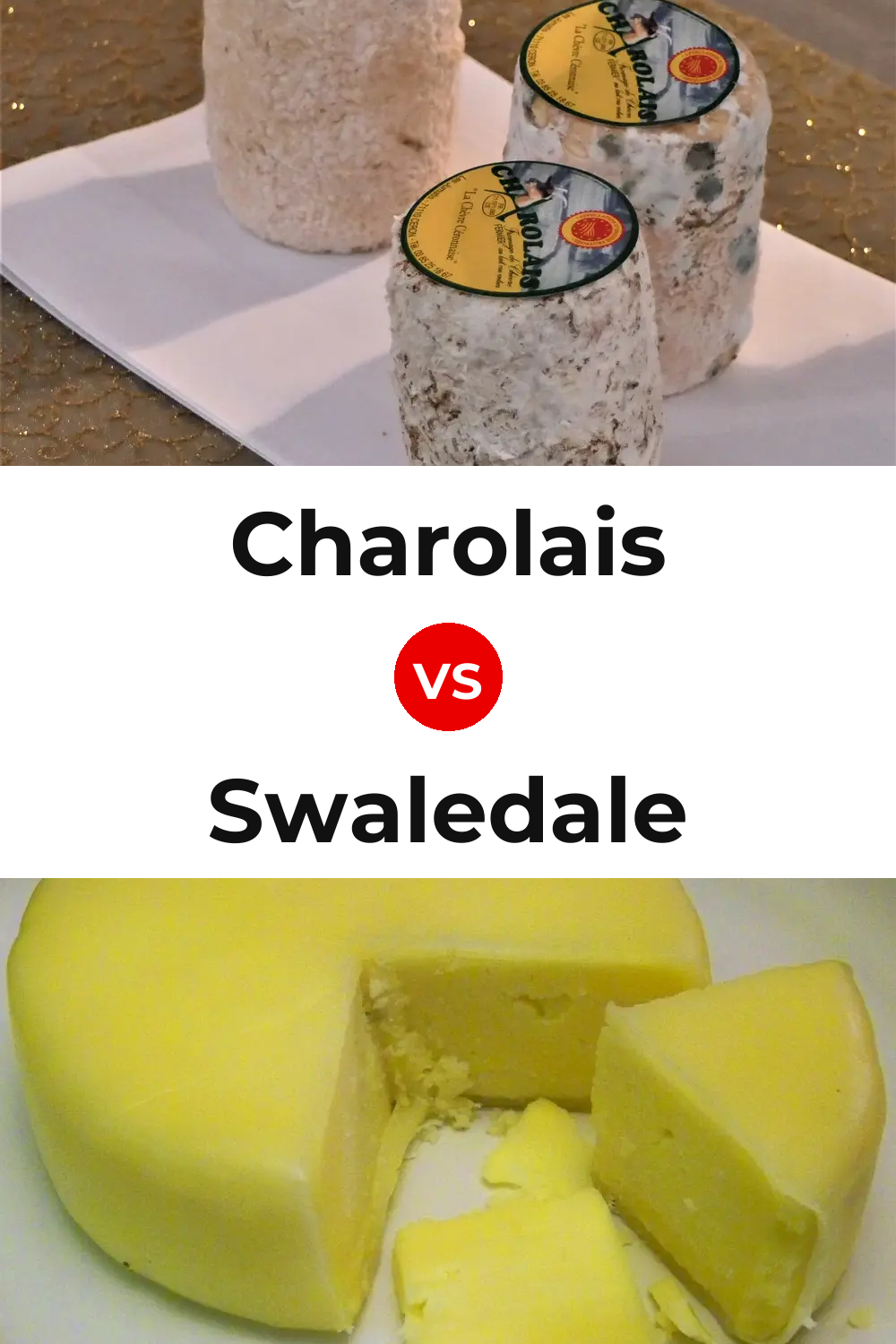 Charolais Cheese vs Swaledale Cheese Pinterest comparison