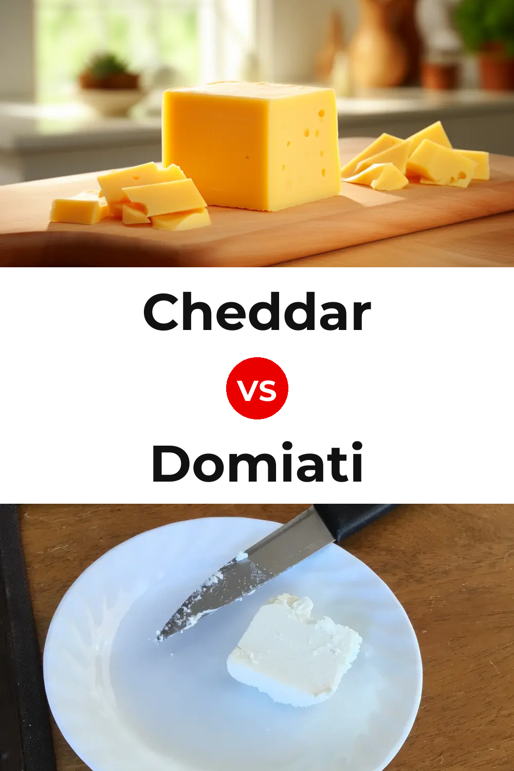 Cheddar Cheese vs Domiati Cheese Pinterest comparison
