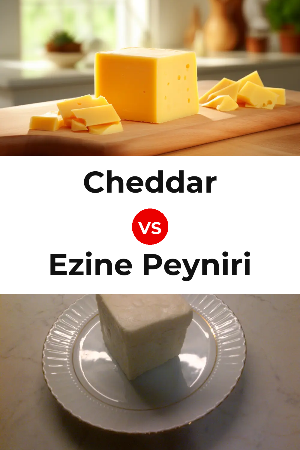 Cheddar Cheese vs Ezine Peyniri Cheese Pinterest comparison