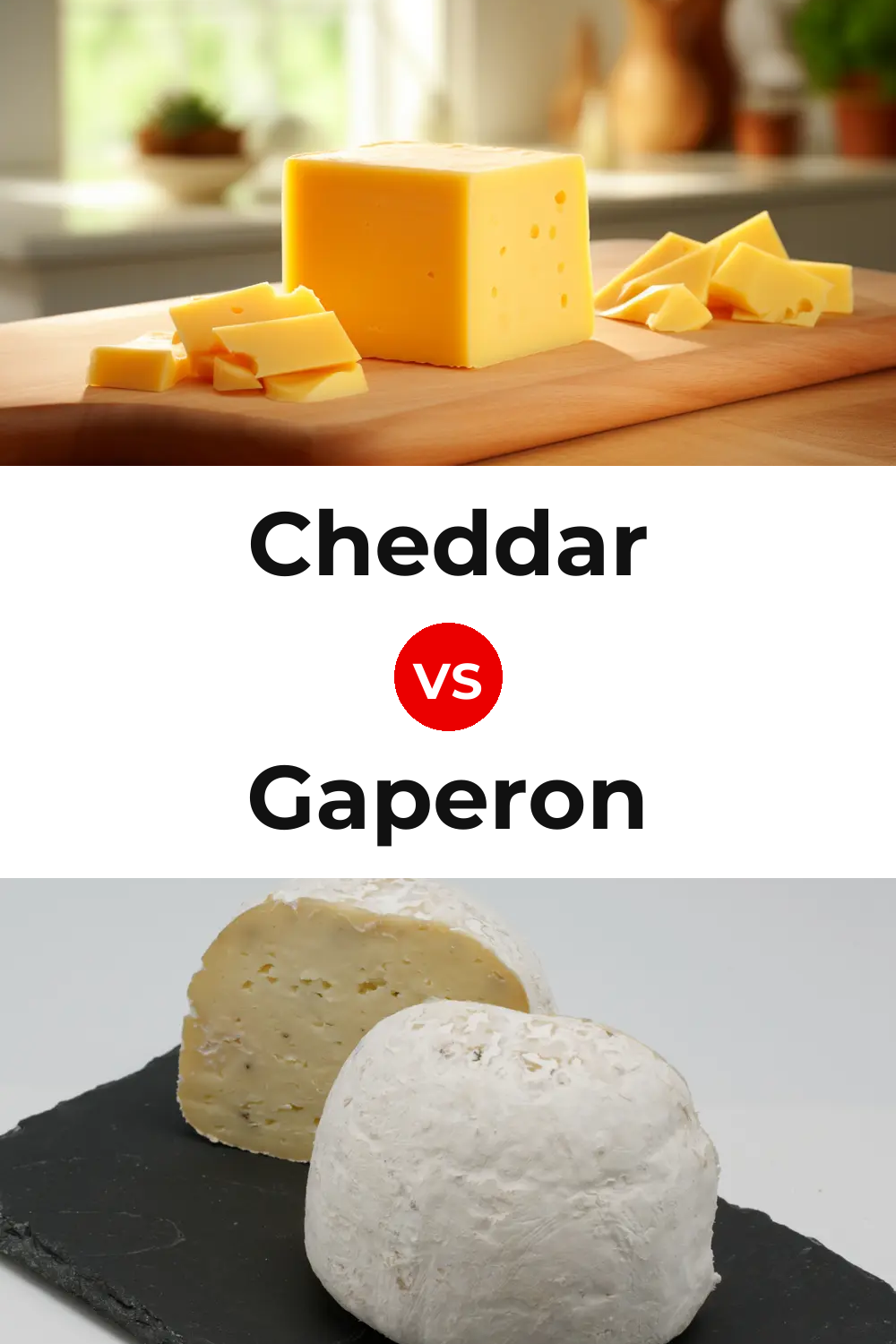 Cheddar Cheese vs Gaperon Cheese Pinterest comparison