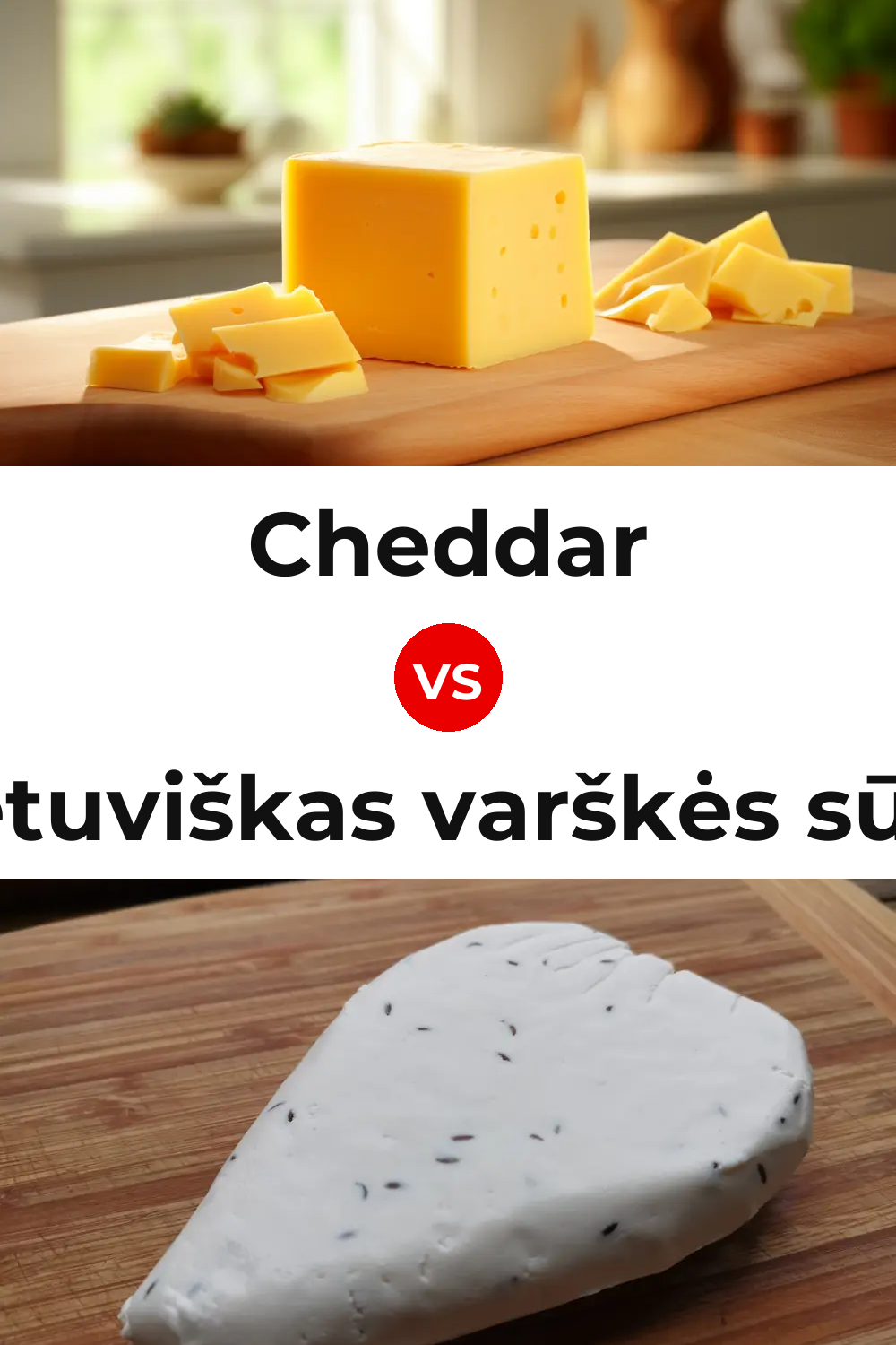 Cheddar Cheese vs Lietuviškas varškės sūris Cheese Pinterest comparison