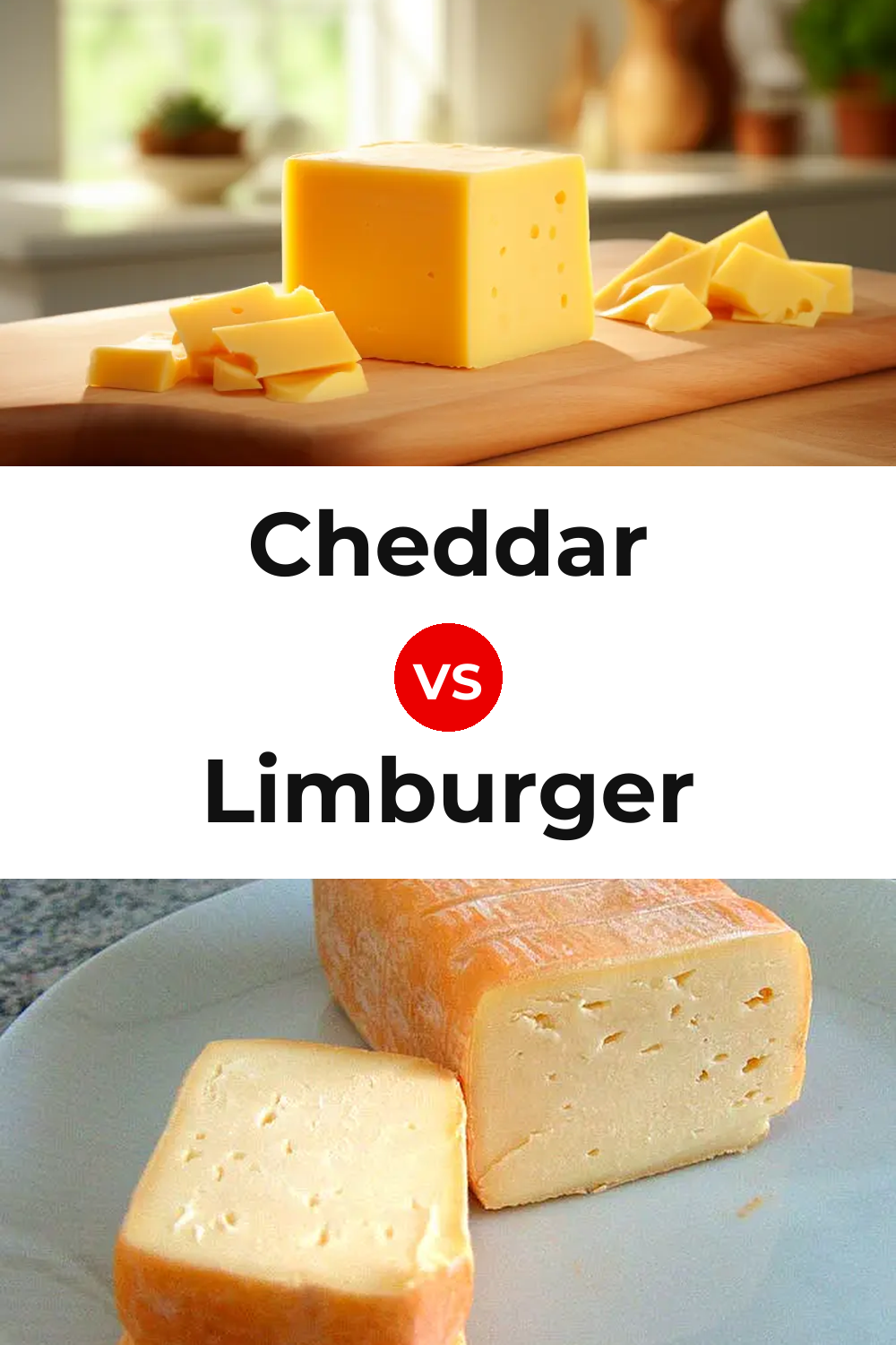 Cheddar Cheese vs Limburger Cheese Pinterest comparison