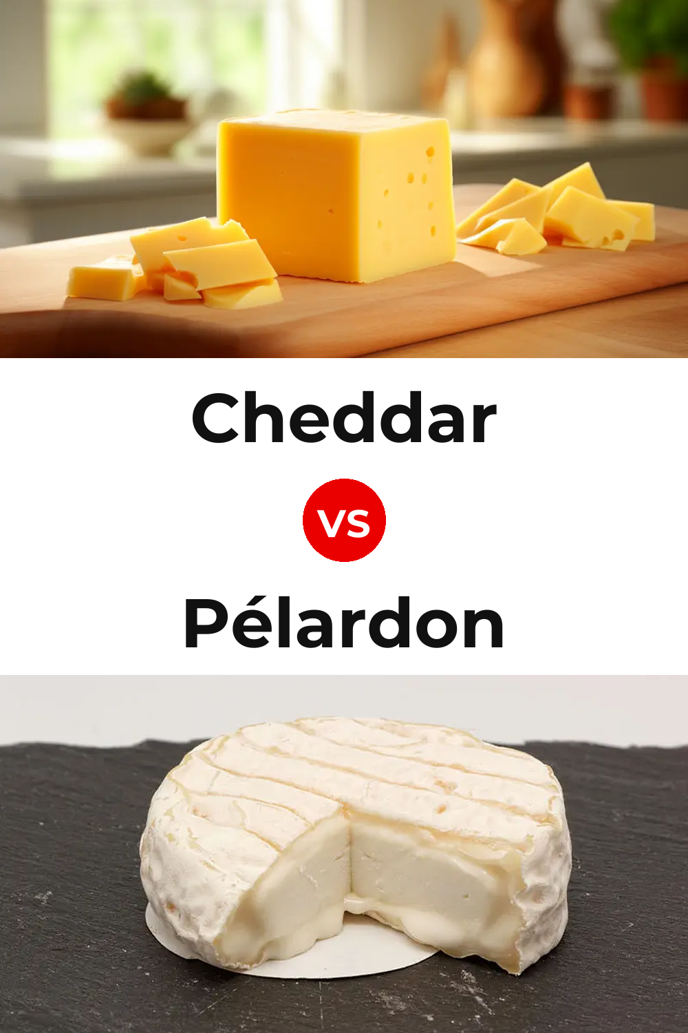 Cheddar Cheese vs Pélardon Cheese Pinterest comparison