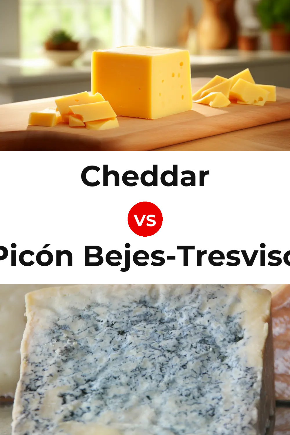 Cheddar Cheese vs Picón Bejes-Tresviso Cheese Pinterest comparison