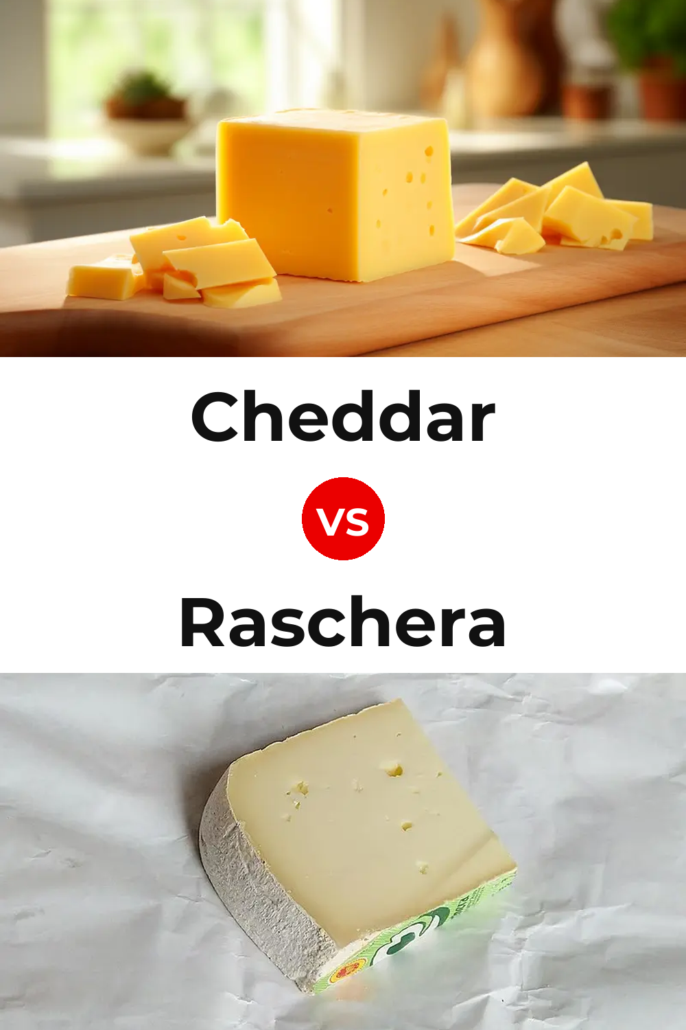 Cheddar Cheese vs Raschera Cheese Pinterest comparison