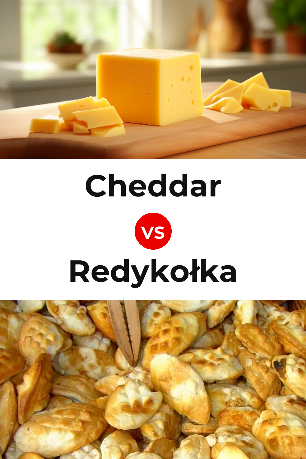 Cheddar Cheese vs Redykołka Cheese Pinterest comparison