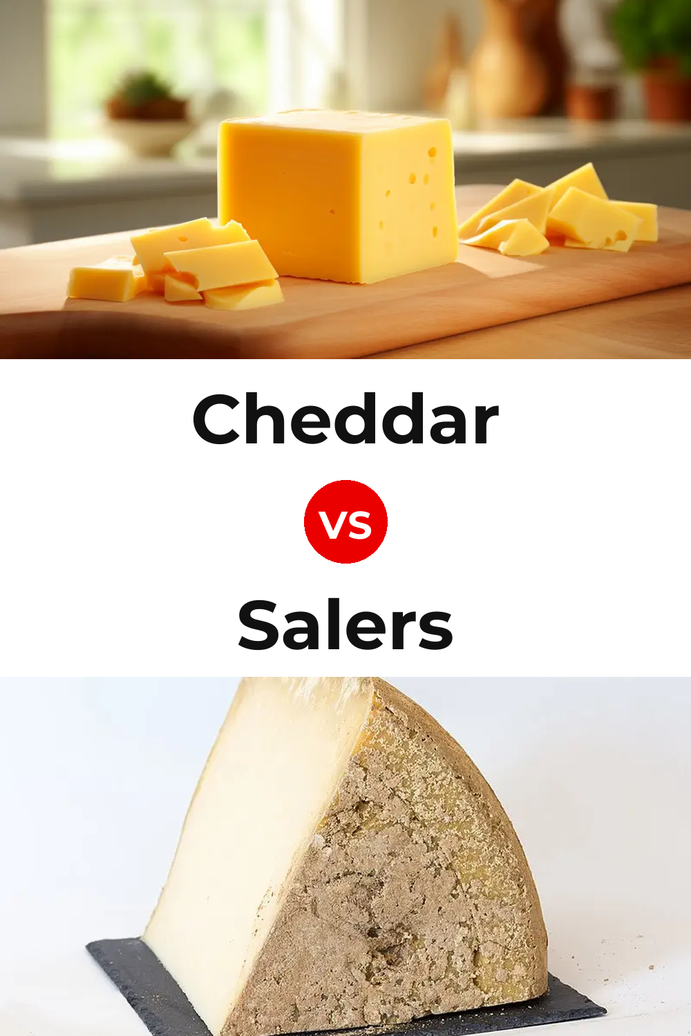Cheddar Cheese vs Salers Cheese Pinterest comparison