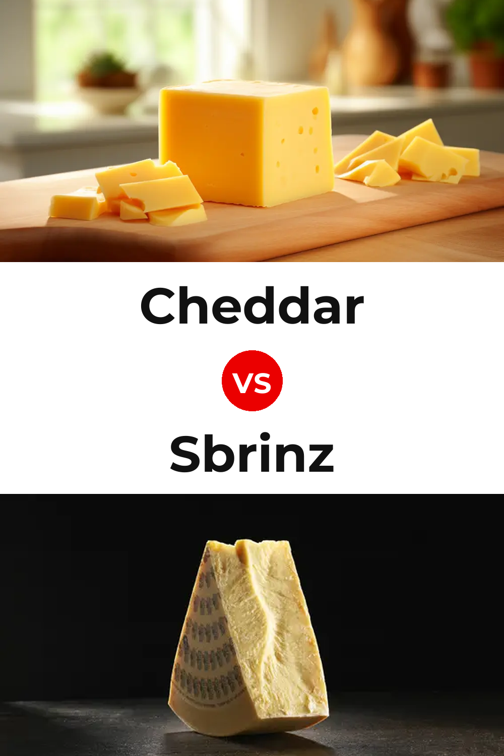 Cheddar Cheese vs Sbrinz Cheese Pinterest comparison